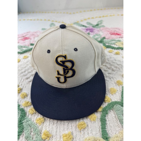 Buddy's All Stars Other - Buddy's All Stars Baseball Cap SB Logo Tan Navy   Size 7 1/4